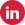 LinkedIn icon red and white.