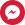 Ícone Messenger em vermelho e branco.